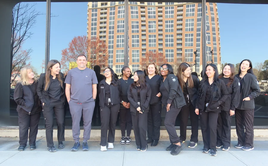 The Atlanta Dentistry by Design team welcoming patients in Midtown Atlanta, GA